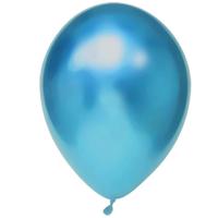 Chrome Ballonnen Blauw - 50 Stuks - thumbnail