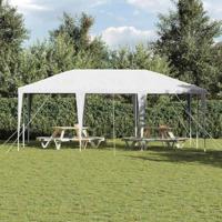 VidaXL Partytent wit 600 x 400 x 266 cm polyethyleen en staal - thumbnail