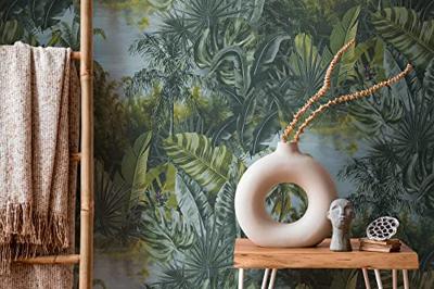 Livingwalls My Home My Spa groen behang | 383561