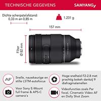 Samyang AF 35-150mm F/2-2.8 Sony FE - thumbnail
