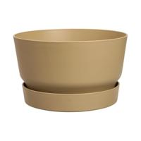 Elho bloempot Greenville Bowl 33cm Goudkleurig Zand - thumbnail