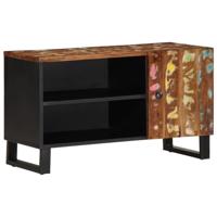 Tv-meubel 80x33x46 cm massief hout gerecycled en bewerkt hout - thumbnail