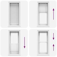 Pliss rolgordijn 55x150 cm stofbreedte 54,4 cm polyester wit - thumbnail