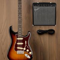 Fender American Professional II Stratocaster 3-Tone Sunburst RW elektrische gitaar met koffer - thumbnail