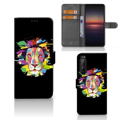 Sony Xperia 1 II Leuk Hoesje Lion Color Sony Xperia 1 II Leuk Hoesje Lion Color