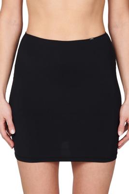 Korte onderrok dames- 40 CM - Gladde onderrok - wit - zwart - huidskeur