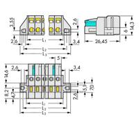 WAGO 721-103/031-000 Female behuizing (kabel) 721 Totaal aantal polen: 3 Rastermaat: 5 mm Inhoud: 50 stuk(s) - thumbnail