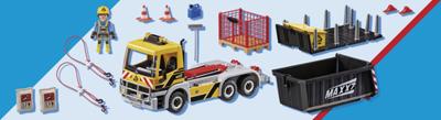 PLAYMOBIL City Action vrachtwagen met wissellaadbak 70444
