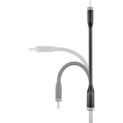 Renkforce RF-3425172 USB-kabel USB 2.0 USB-A stekker, USB-C stekker 0.10 m Zwart