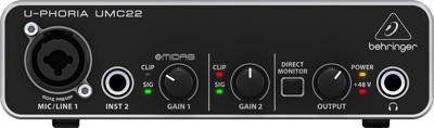 Behringer U-Phoria UMC22 USB Audio-interface