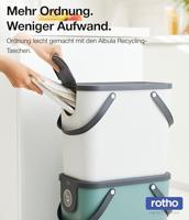 Rotho Albula Afvalscheidingsprullenbak 25L Mistletoe Wit - thumbnail