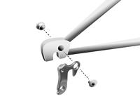 Union Derailleurhanger gh-021 zilver - thumbnail