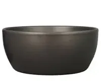 Schaal boule d26h14cm wit mat - thumbnail