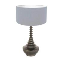 Steinhauer TafellampBois zwart met lichtblauwe kap - 3936ZW - thumbnail