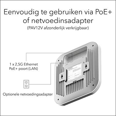 NETGEAR Insight Cloud Managed WiFi 6 AX3600 dual-band toegangspunt (WAX620)