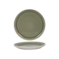 Ontbijtbord matwit/groen Ø21,4cm 6 stuks - thumbnail