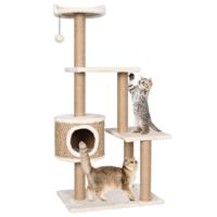 Kattenmeubel met krabpalen 123 cm zeegras - thumbnail