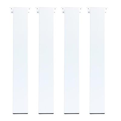 Set stalen tafelpoten wit vierkant 10 bij 10 cm en hoogte 72 cm (10 x 10 cm) - 4 stuks