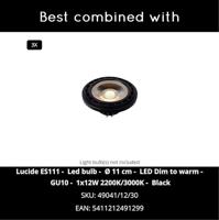 Lucide SENSAS - Plafondspot - Ø 25,8 cm - 3xGU10 (ES111) - Wit - thumbnail