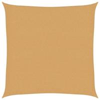 Zonnezeil 160 g/m vierkant 3x3 m HDPE zandkleurig - thumbnail
