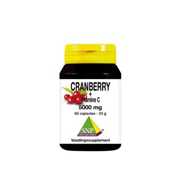 SNP Cranberry vitamine C 5000mg 60 Vegetarische capsules SNP Cranberry vitamine C 5000mg 60 Vegetarische capsules