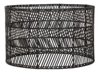 MUST Living Lampenkap 'San Rafael' Rotan, kleur Zwart - thumbnail