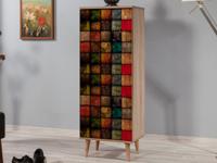 Schoenenkast FILINE 1 deur multi kleuren - thumbnail