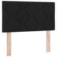 Boxspringbed met matras met matras Zwart 120 x 200 cm Stof - thumbnail