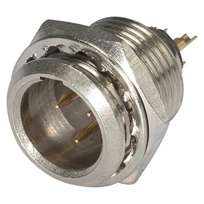 Hicon HI-XMEM3 Miniatuur-XLR-connector Stekker, inbouw verticaal Aantal polen: 3 Zilver, Zwart 1 stuk(s)