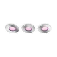 Philips InbouwspotsHue Xamento - White and color set van 3 RVS spots - 929003074801 - thumbnail