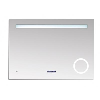 Best Design Badkamerspiegel Linet LED Verlichting 80x70 cm met Klok en Vergroting Best Design Badkamerspiegel Linet LED Verlichting 80x70 cm met Klok en Vergroting