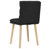 Eetkamerstoelen 2 st stof zwart - thumbnail