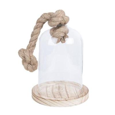 Clayre Eef 6GL2220 Stolp Transparant 12x19 cm Clayre Eef 6GL2220 Stolp Transparant 12x19 cm