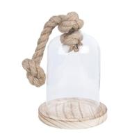 Clayre Eef 6GL2220 Stolp Transparant 12x19 cm - thumbnail
