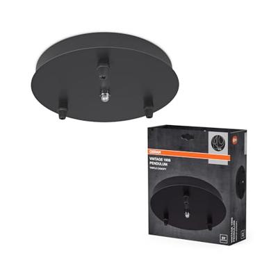 OSRAM HOMELIGHTING Vintage 1906 PenduLum Triple Canopy Round 4099854442735 Hanglamp Zwart