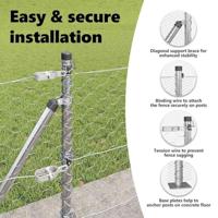 VidaXL Afrasteringspaal zilver 10 x 0,6 m (50 mm gaas) staal - thumbnail