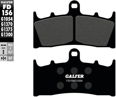 GALFER remblokken "fd156" brake pad fd156 g1054 organic