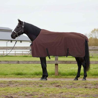 VidaXL Paardendeken volledig donkerbruin polyester