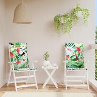 VidaXL Tuinstoelkussens 2 st 120x50x3 cm stof meerkleurig - thumbnail