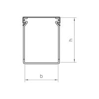 OBO Bettermann 6178012 Kabelgoot (l x b x h) 2000 x 40 x 40 mm 1 stuk(s) Steen-grijs - thumbnail
