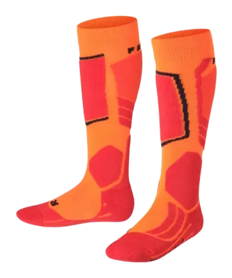 Falke SK2 Intermediate Skisok Kinderen Flash Orange 23-26