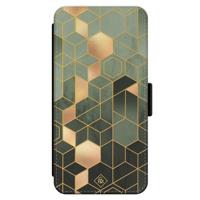 iPhone 14 flipcase - Kubus groen - thumbnail