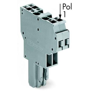WAGO 769-124 Female connector 5 mm Spanveer Toewijzing: L Grijs 25 stuk(s)