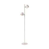 Lucide SKANSKA - Vloerlamp - LED 3 StepDim - 2x5W 3000K - Wit - thumbnail