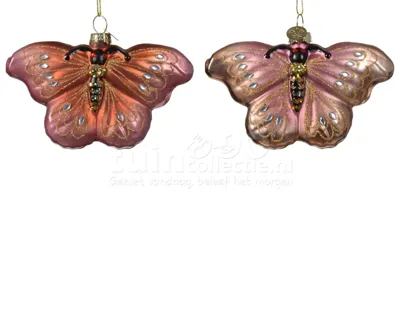 Kerstornament Vlinder Assorti 1st