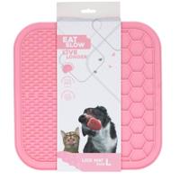 Eat Slow Live Longer Lick Mat Duo L Pink - thumbnail