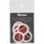 Ibanez PPA1M-WH Round Shape Pick plectrums 6-pack wit-rood medium Ibanez PPA1M-WH Round Shape Pick plectrums 6-pack wit-rood medium