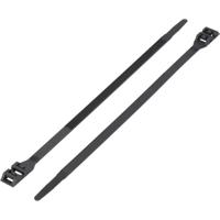 TRU COMPONENTS 1592754 TC-DK-510BK203 Kabelbinder 510 mm 9 mm Zwart Met dubbele kop 1 stuk(s) - thumbnail