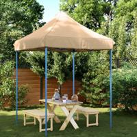 Partytent inklapbaar pop-up 200x200x306 cm beige - thumbnail