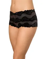 Dames kanten hipster - Floral - Kanten dames heup ondergoed - Katoenen kruisje - thumbnail